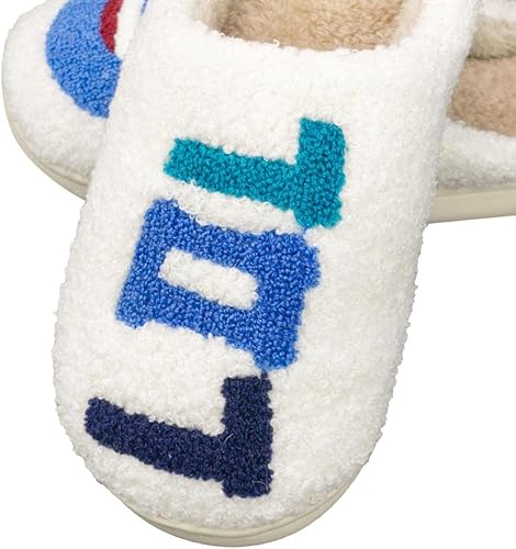 Miniatura 2 de Pantuflas de cara sonriente para mujer, suaves, suaves, ligeras, acogedoras, para interiores y exteriores, pantuflas de casa sin cordones, pantuflas