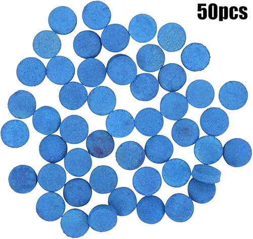 Miniatura 7 de 50 puntas de cuero para taco de billar, puntas de repuesto con caja de almacenamiento para tacos de piscina y suministros de billar