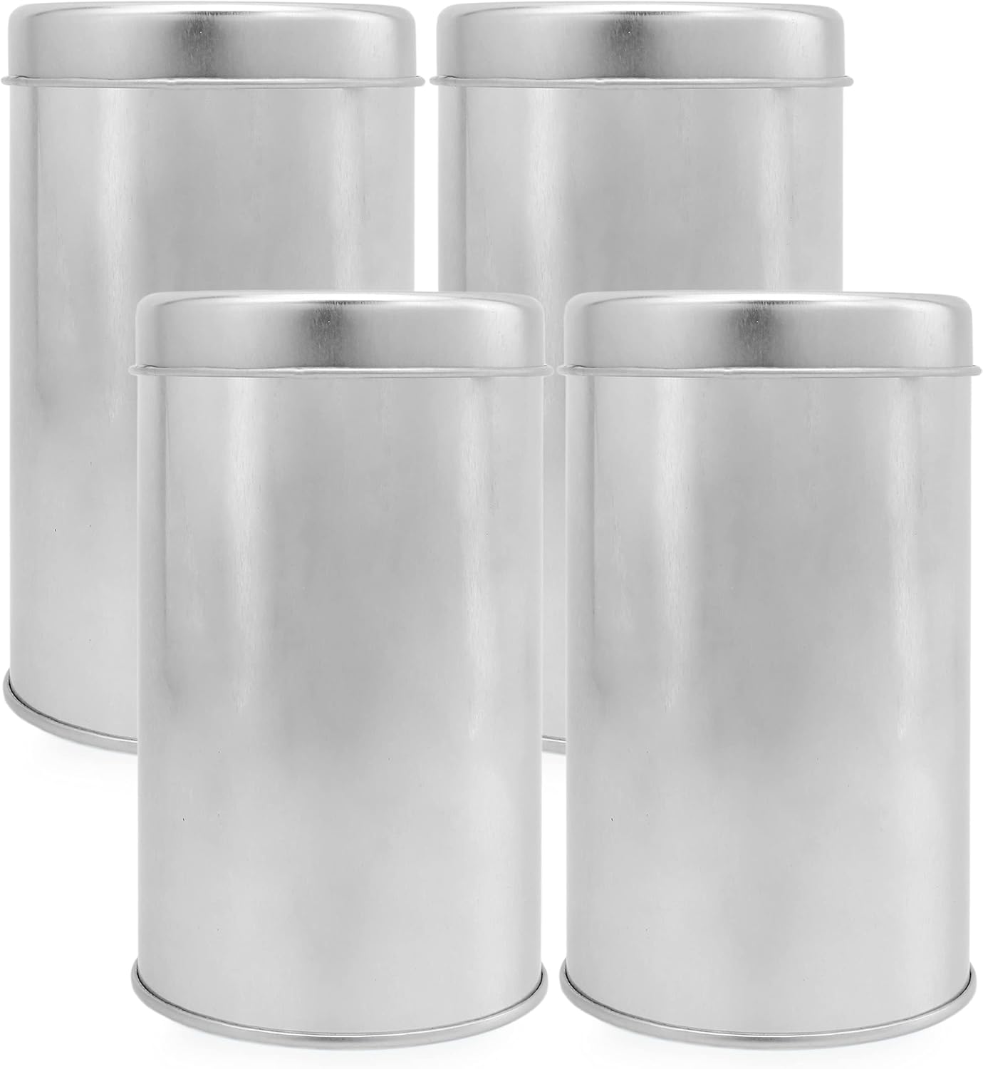 Solstice Double Seal Tea Canisters (4Pack, Small); Round