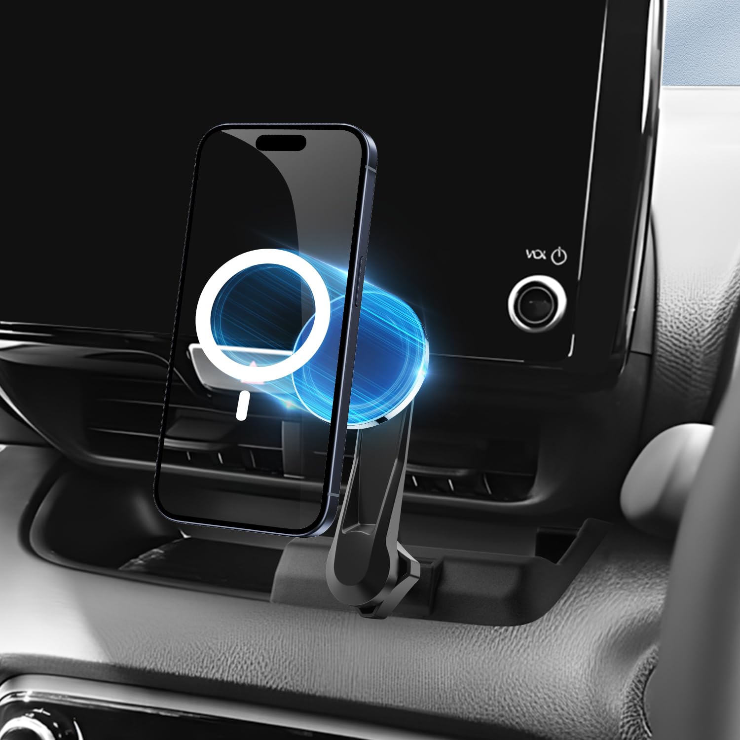 BIBIBO ヤリスクロス 10系 15系 専用 スマホホルダー マグネット式 ヤリスクロス スマホスタンド Magsafe対応 車 ヤリスクロス アクセサリー 携帯ホルダー 超強磁力 エアコン 吹き出し口 延長アーム付き 360度回転 片手操作 安定 電波干渉なし iPhone17/16/15/14/13/12 シリーズ Magsafeケース 対応