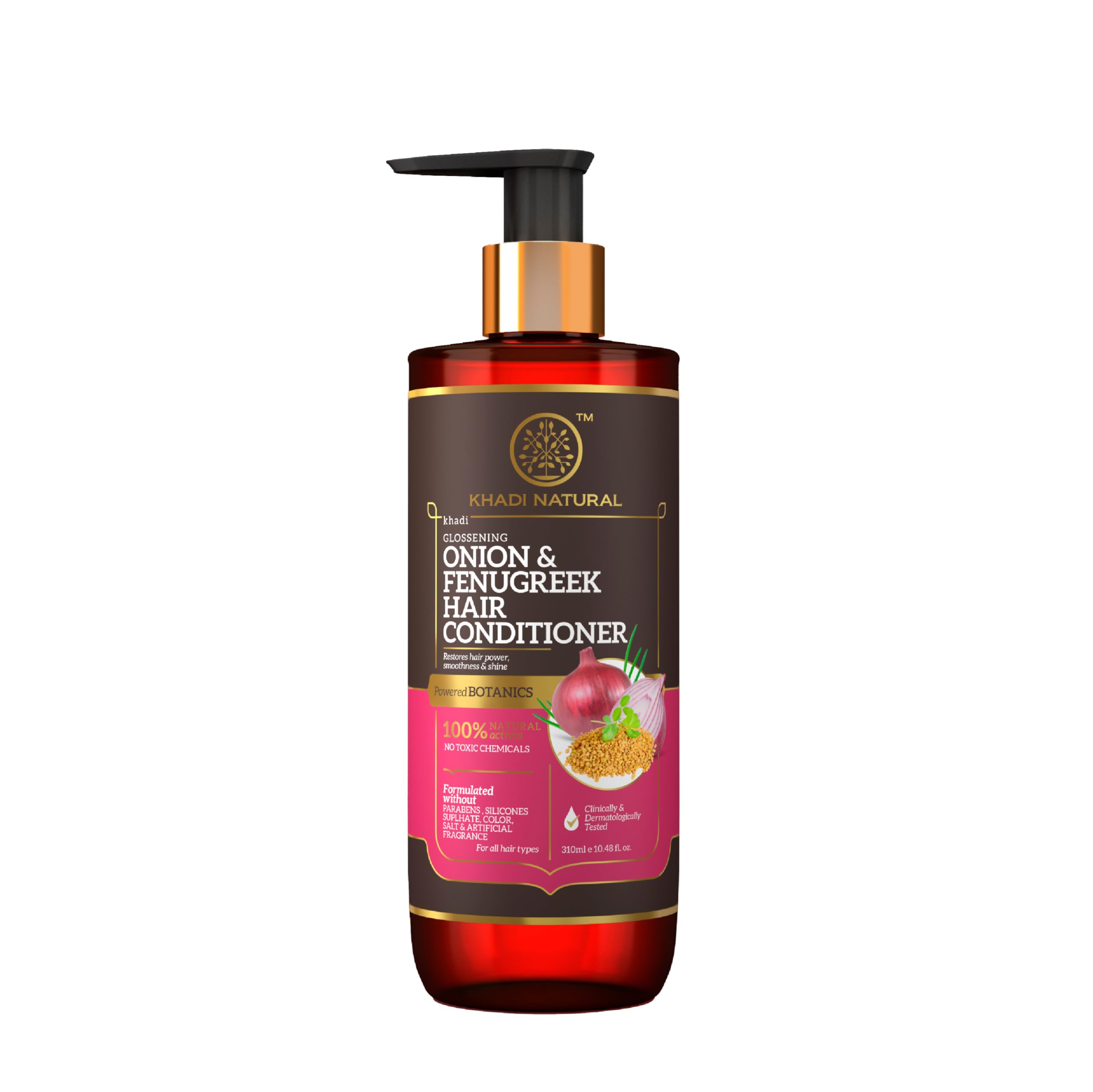 Khadi Natural Onion & Fenugreek Hair Conditioner|Reduce hair fall|Boosts circulation in scalp| Paraben & Artificial Fragrance Free|Suitable for all hair types|310 ml-picture-14