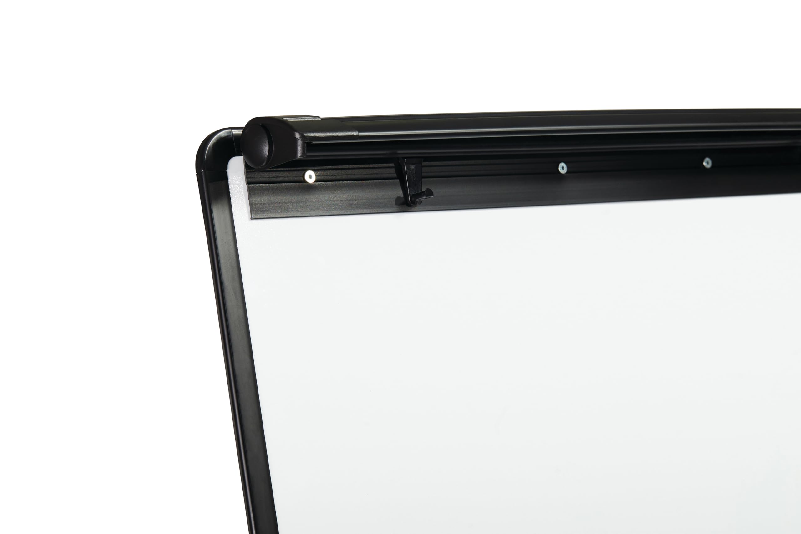 Bi-Office Lavagna Portablocco, Cavalletto Treppiedi Basic Non Magnetico, Cornice in Nero, Dimensioni Pannello Euro 700 x 1000 mm