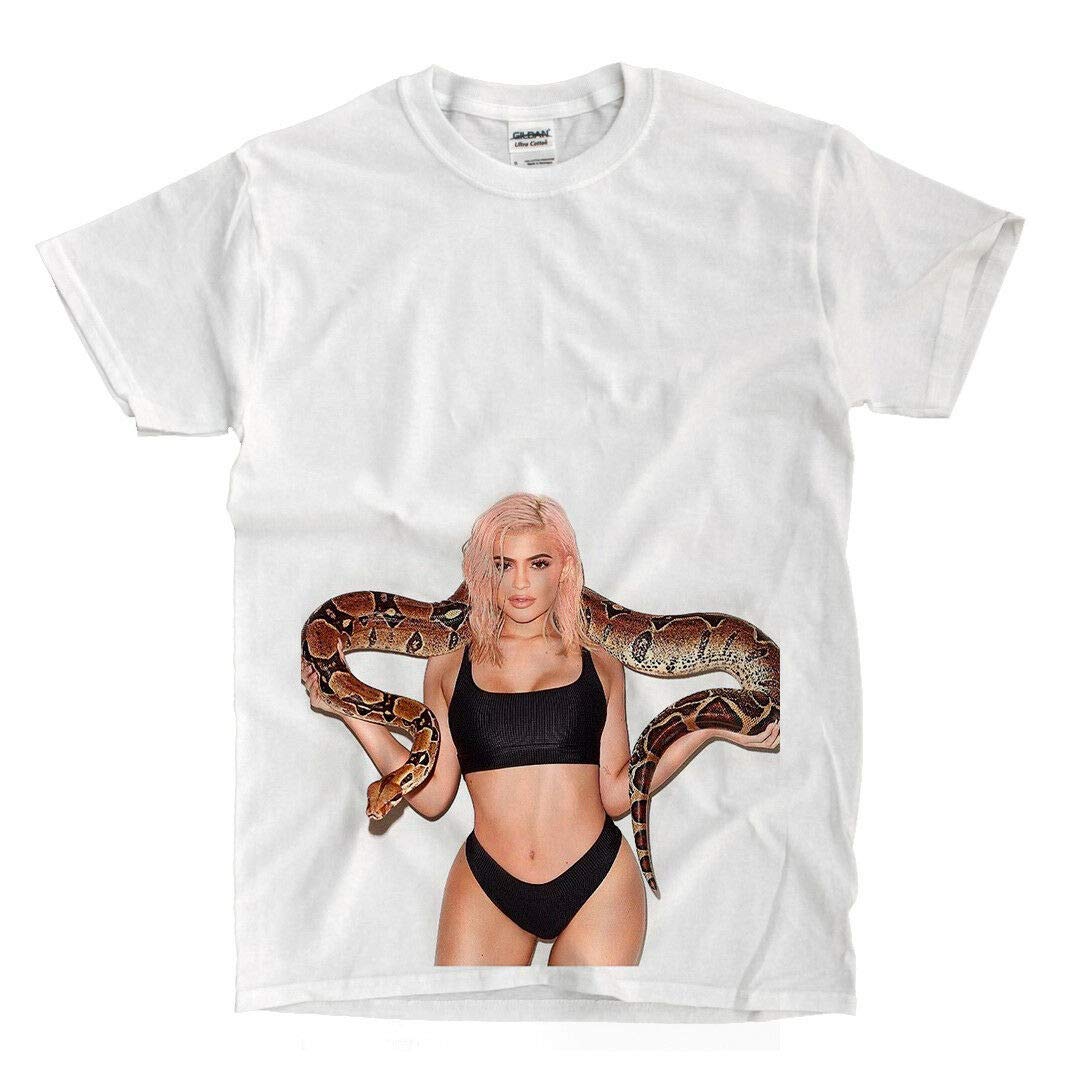 LSL ShirtsKylie Jenner Snake - White T-Shirt