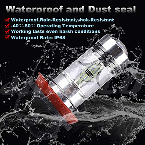 image for HOCOLO H8 H9 H11 H16 100W LED Fog Light Lamp Bulbs Fog Driving Lights 