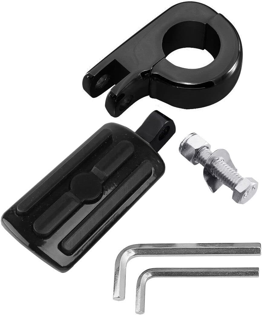 TCMT 32mm 1 1/4" Engine Guard Foot peg Kit Fits For Harley Touring Road King Street Glide Road Glide Electra Glide Softail Sportster XL 883 1200 Dyna with 1.25" Engine Guards