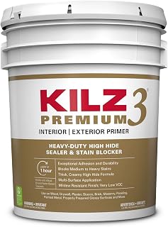 KILZ 3 Premium Primer, Interior/Exterior, 5 Gallon