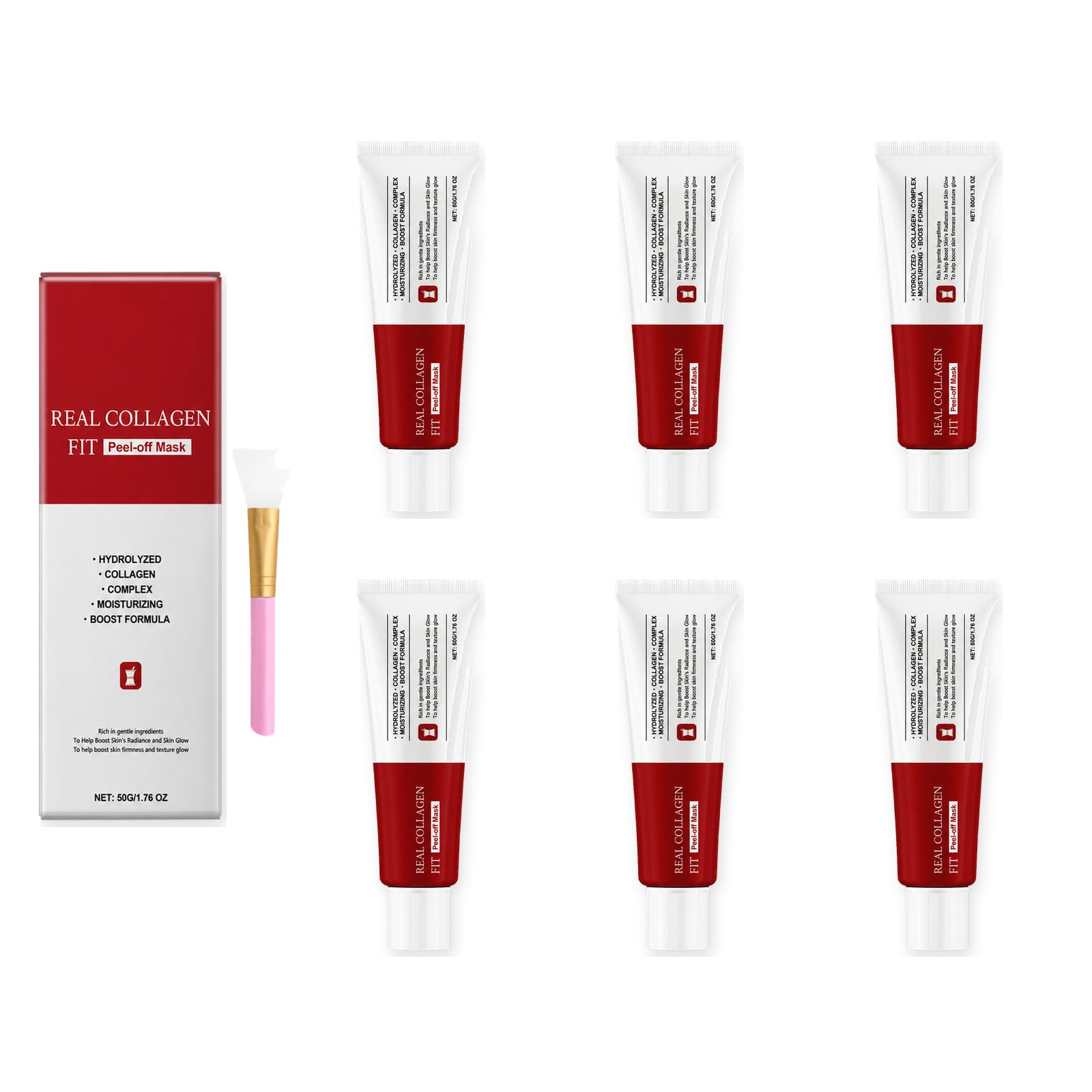 Collagen mask peel off masque visage aide à améliorer taches, teint terne