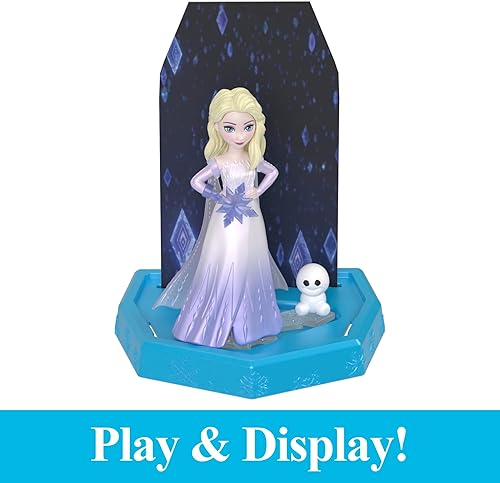 Miniatura 9 de Mattel Disney Frozen - Muñeca pequeña revelación de hielo con gel de hielo blando y 6 sorpresas, incluyendo amigos de personajes y piezas de juego