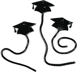 Fun Express Assorted Color Graduation Mortarboard Hat Sticky Toys - 1.75