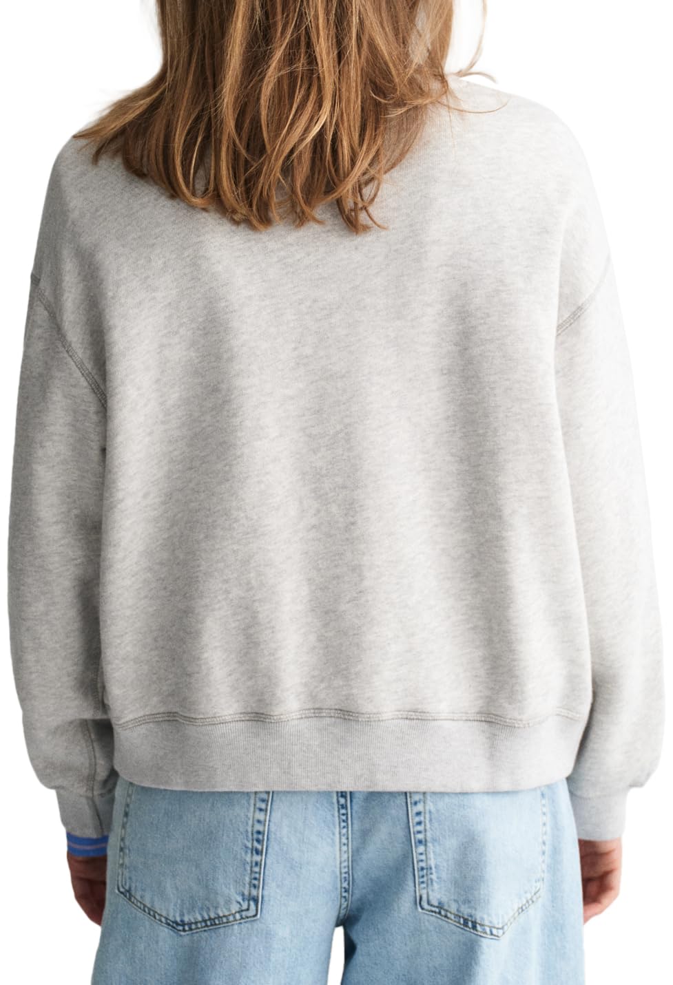 GANT Felpa con Scollo A C Maglia di Tuta Donna