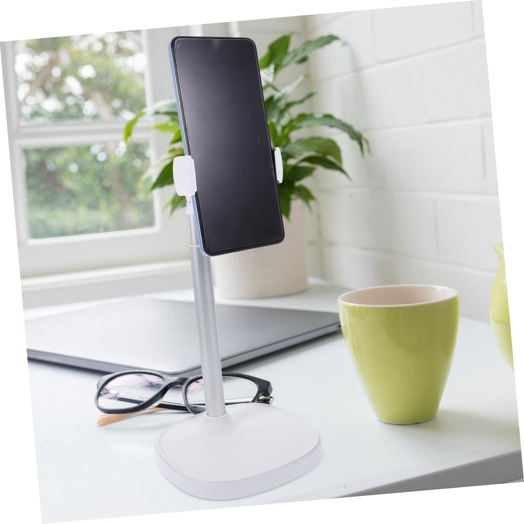 jojofuny Supporto Telefonico Regolabile Per Scrivania Supporto Da Tavolo Per Smartphone e Tablet Design Stabile e Pratico Per Ufficio e Casa