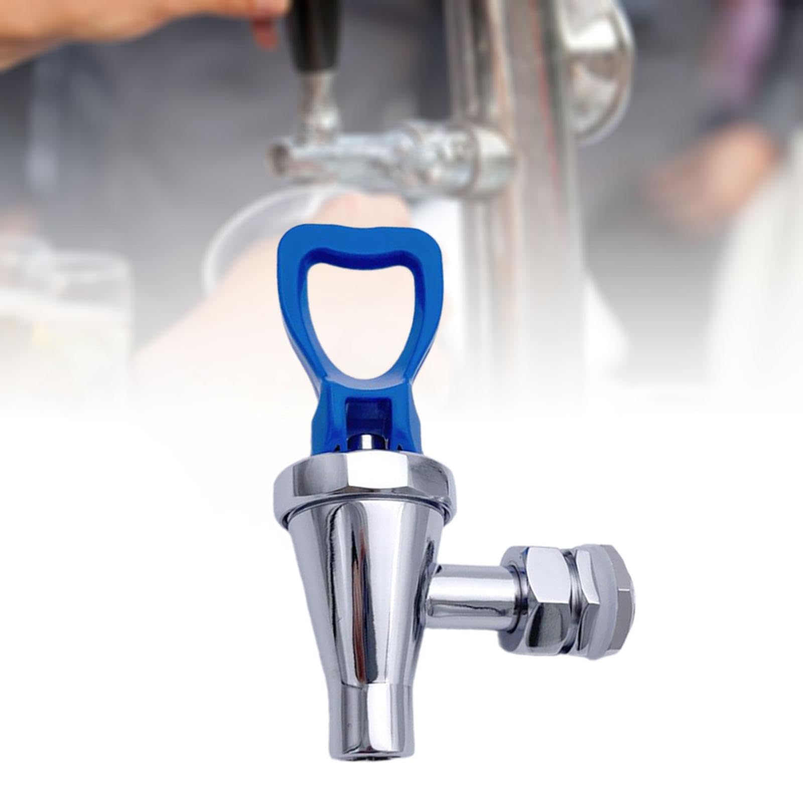 KESOTO Grifo para Bebidas Calientes de Café Dispensador de Jarra de Agua Fría Y Caliente Repuesto de Latón Flujo Ajustable Apto para Restaurante Bar, Azul, tal como se describe