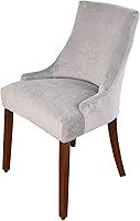Vista 33 de MIFXIN Funda de terciopelo para silla lateral, elástica, lavable, inclinada, protector de asiento para comedor, banquete, decoración de fiesta