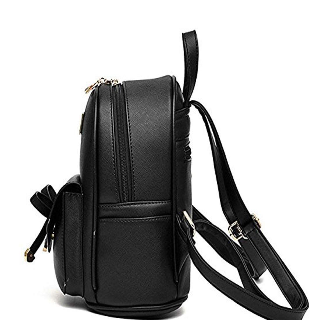 Alice Fashion Rucksack PU Leather Women Girls Ladies Backpack Travel bag Ladies Casual Shoulder Bag for grl (red)