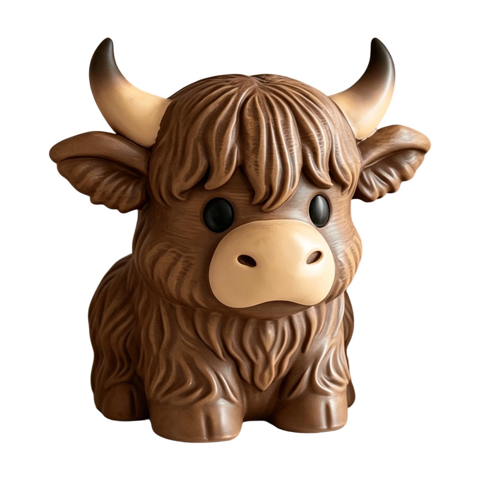 Organiseur de stylos de table vache en résine pour bureau à domicile et chambre d'étudiant