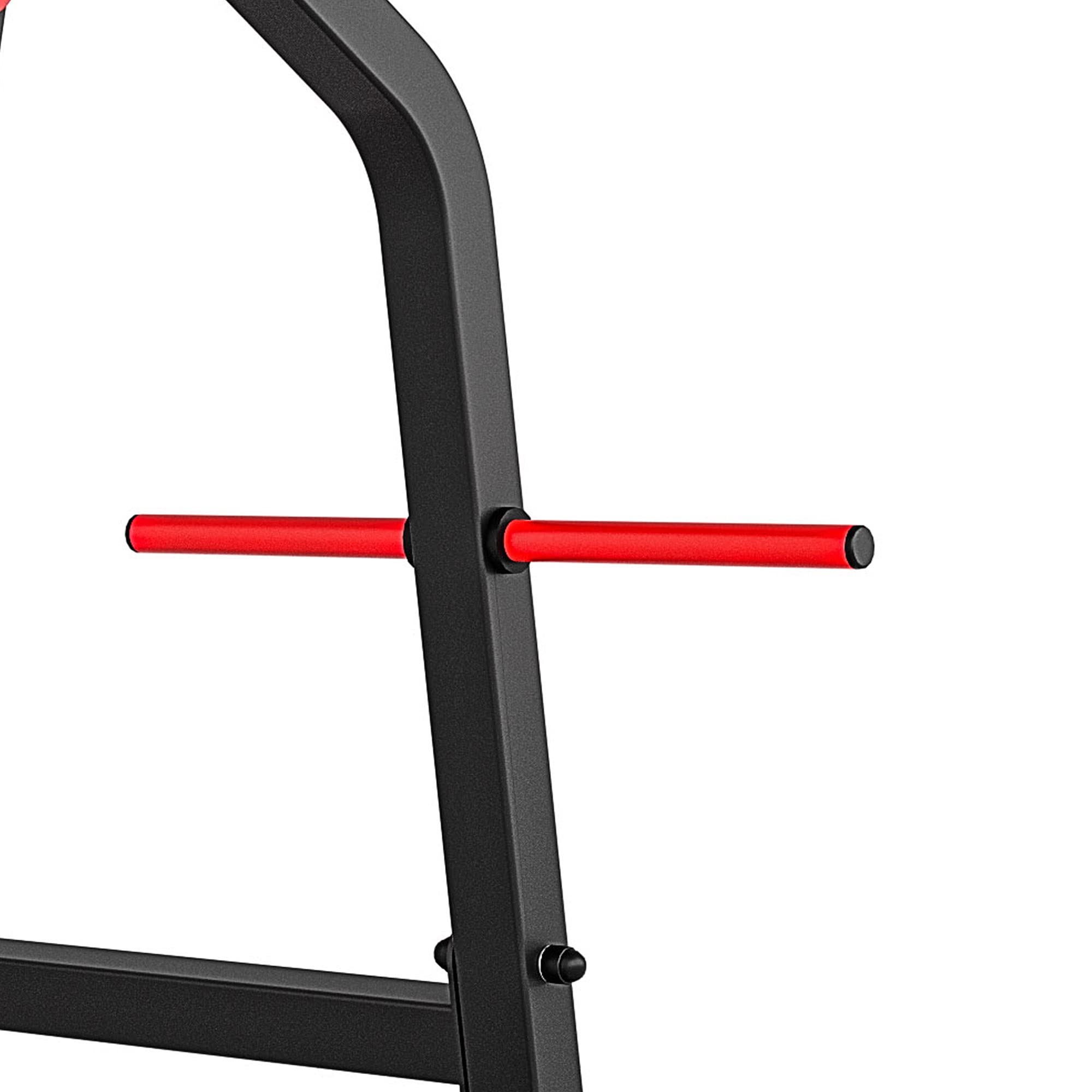 Marbo Sport Kniebeugenständer Hantelablage mit Scheibenständer Kniebeugen-Ständer MS-S107