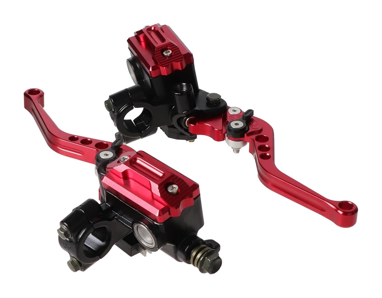 EAmrfvqt Brake Clutch Levers, Aluminum Master Cylinder Levers