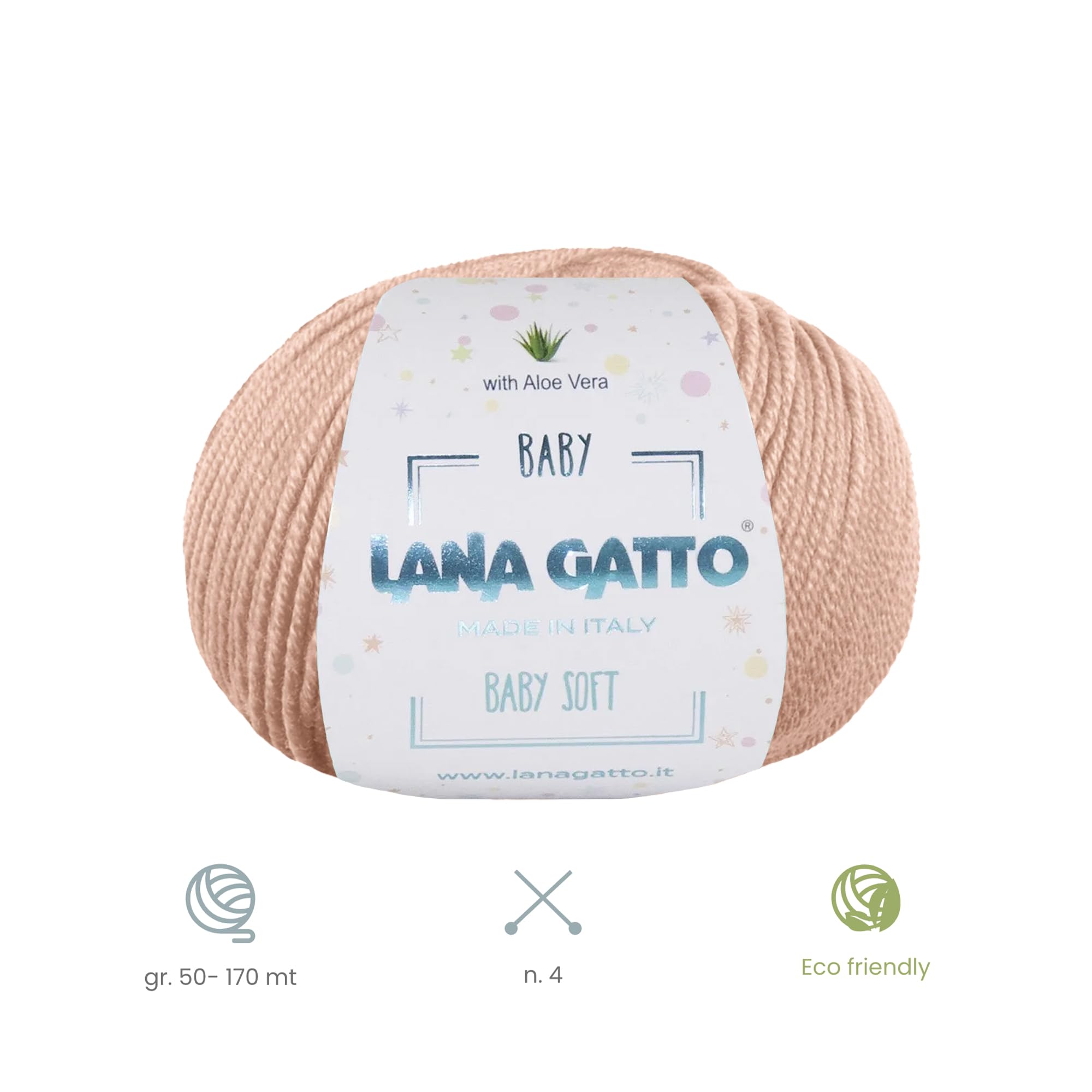 Baby Soft Yarns for Crocheting and Knitting 100% Merino Wool Treated with Aloe Vera - Image 3