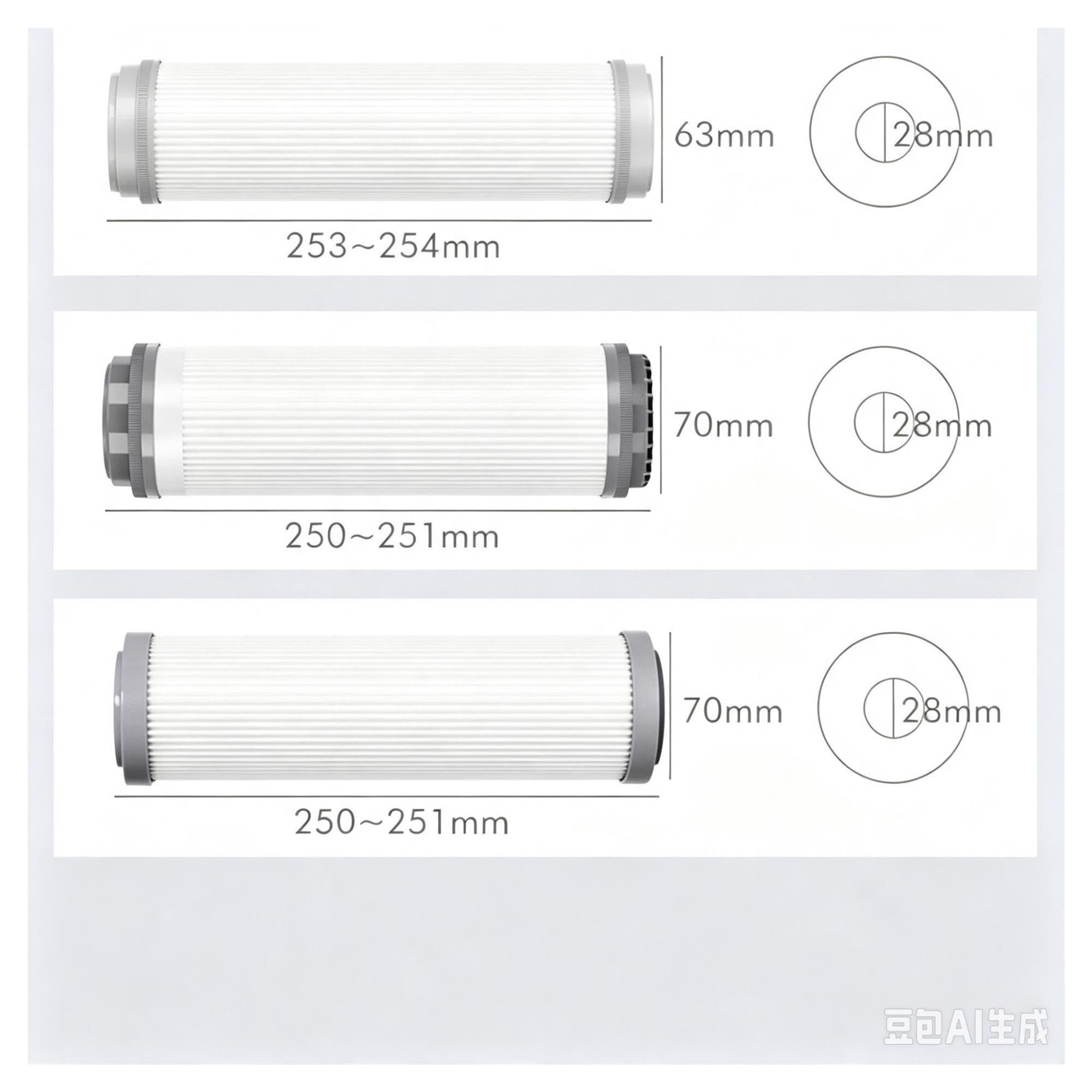 Filtro Depuratore Acqua 10 Pollici | Primi tre elementi filtranti Accessori for filtri in cotone PP PPF UDF CTO