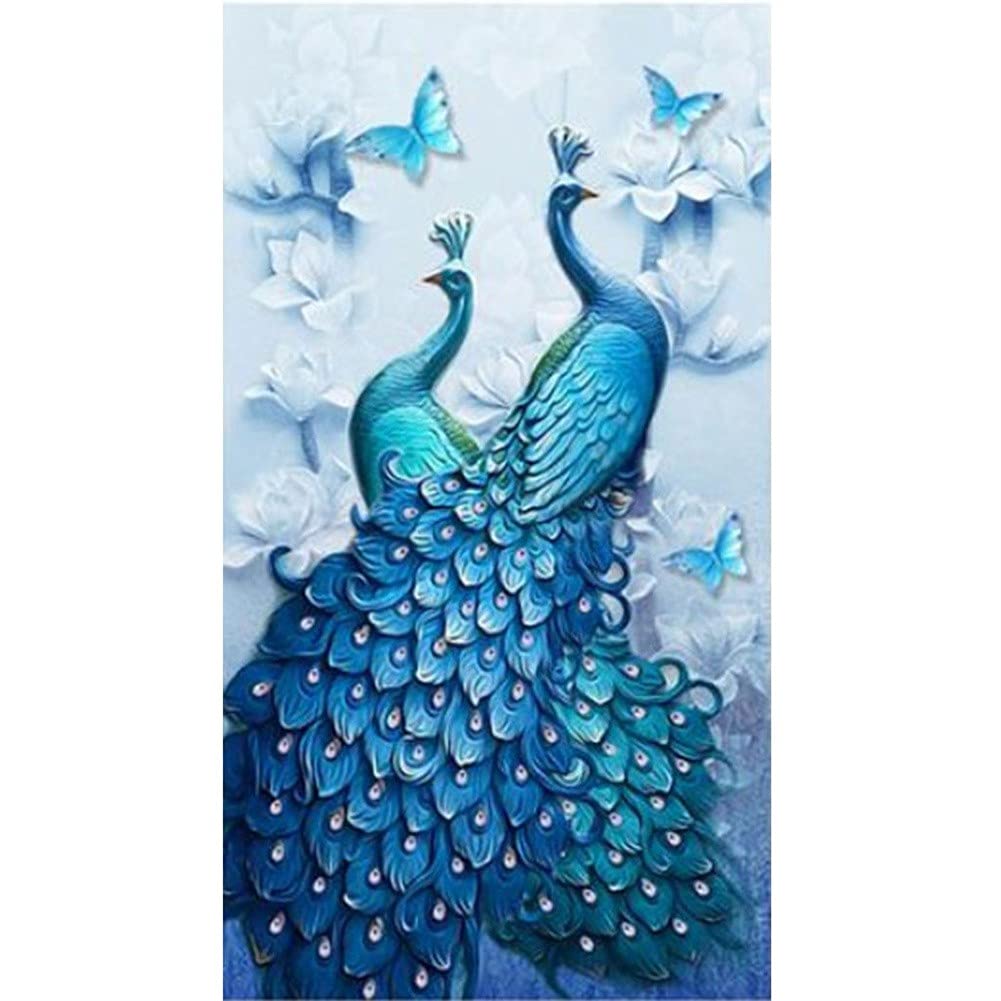 Diamond Painting paon 40x80cm pour décoration murale de chambre adulte