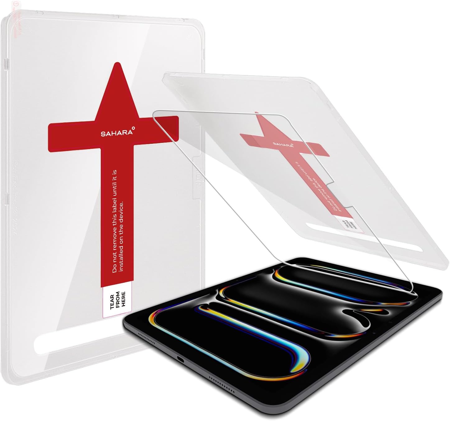 SAHARA - Easy Apply Tempered Glass Screen Protector for iPad Pro (M4) 11" 2024, Privacy, (ZD-T00064)
