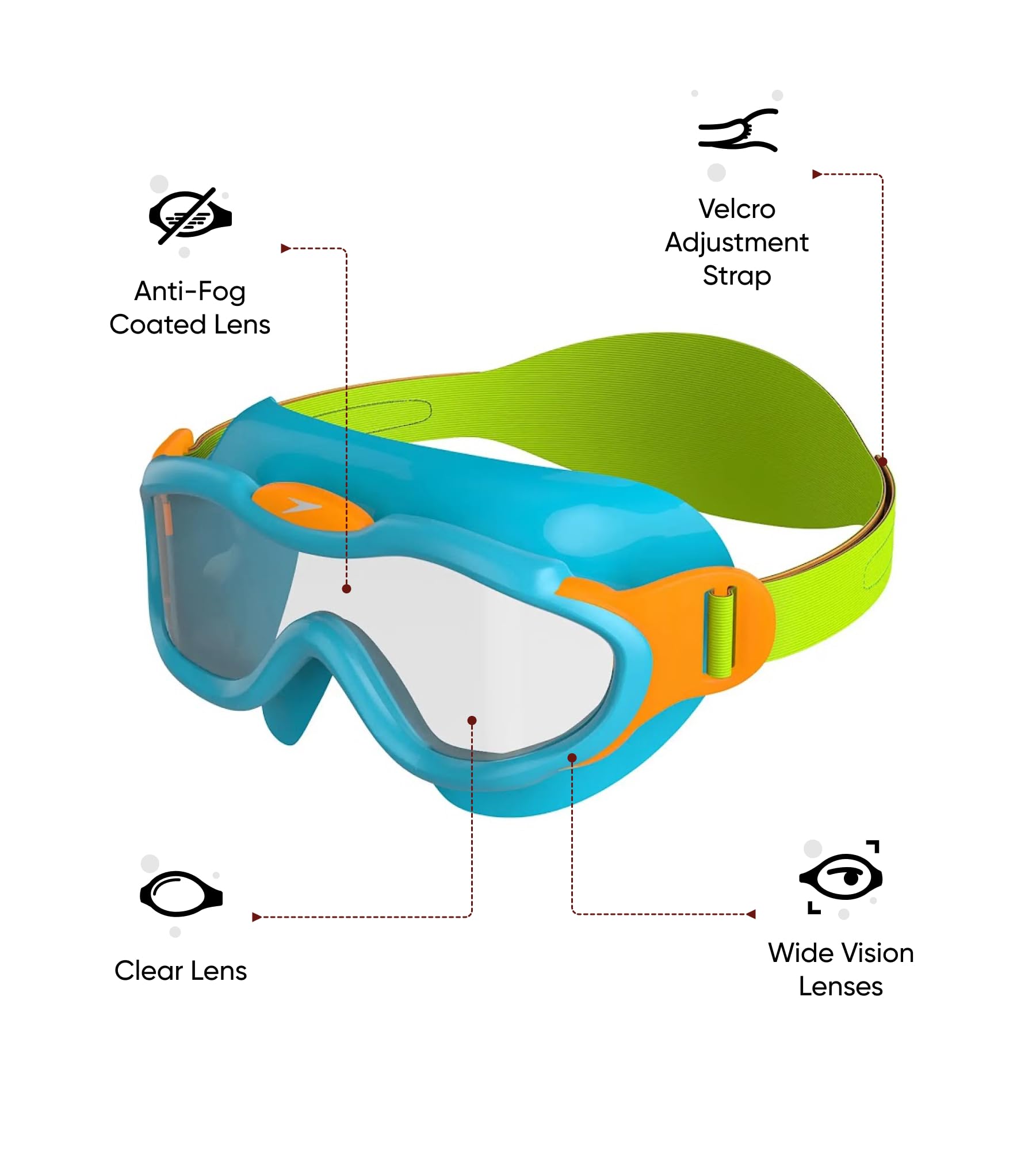Speedo Biofuse Mask Infant Swim Mask dla dzieci