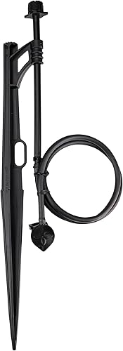 Raindrip A159CPUB - Conjunto de burbujeador de flujo ajustable, patrón de círculo completo, 8 corrientes, con abrazadera de 14 pulgadas y entrada