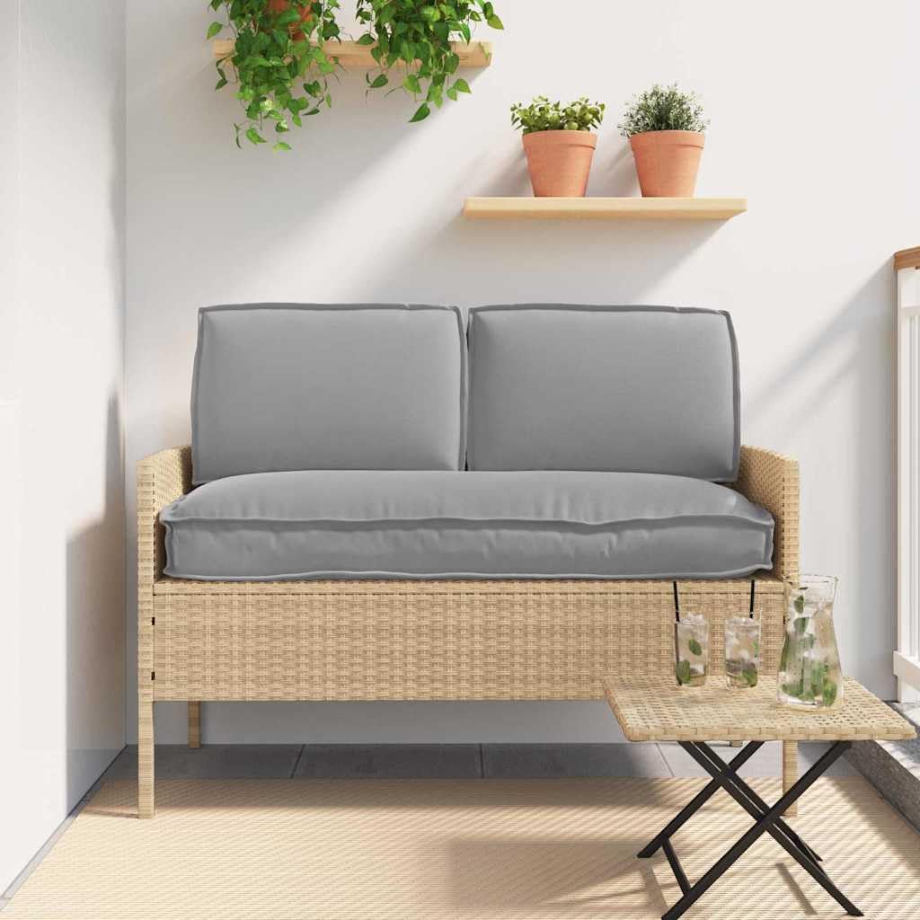 Coussins gris en tissu Oxford imperméables lot de 3 pour chaises de jardin et terrasse
