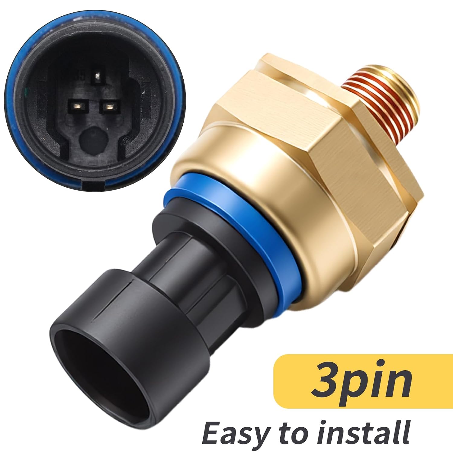 8M6000626 Water Pressure Sensor, Replacement for Mariner 4-Stroke and 2-Cycle Outboards, DFI, Jet, Pro XS and SportXS Engines, Replaces 859604A1 881879A6