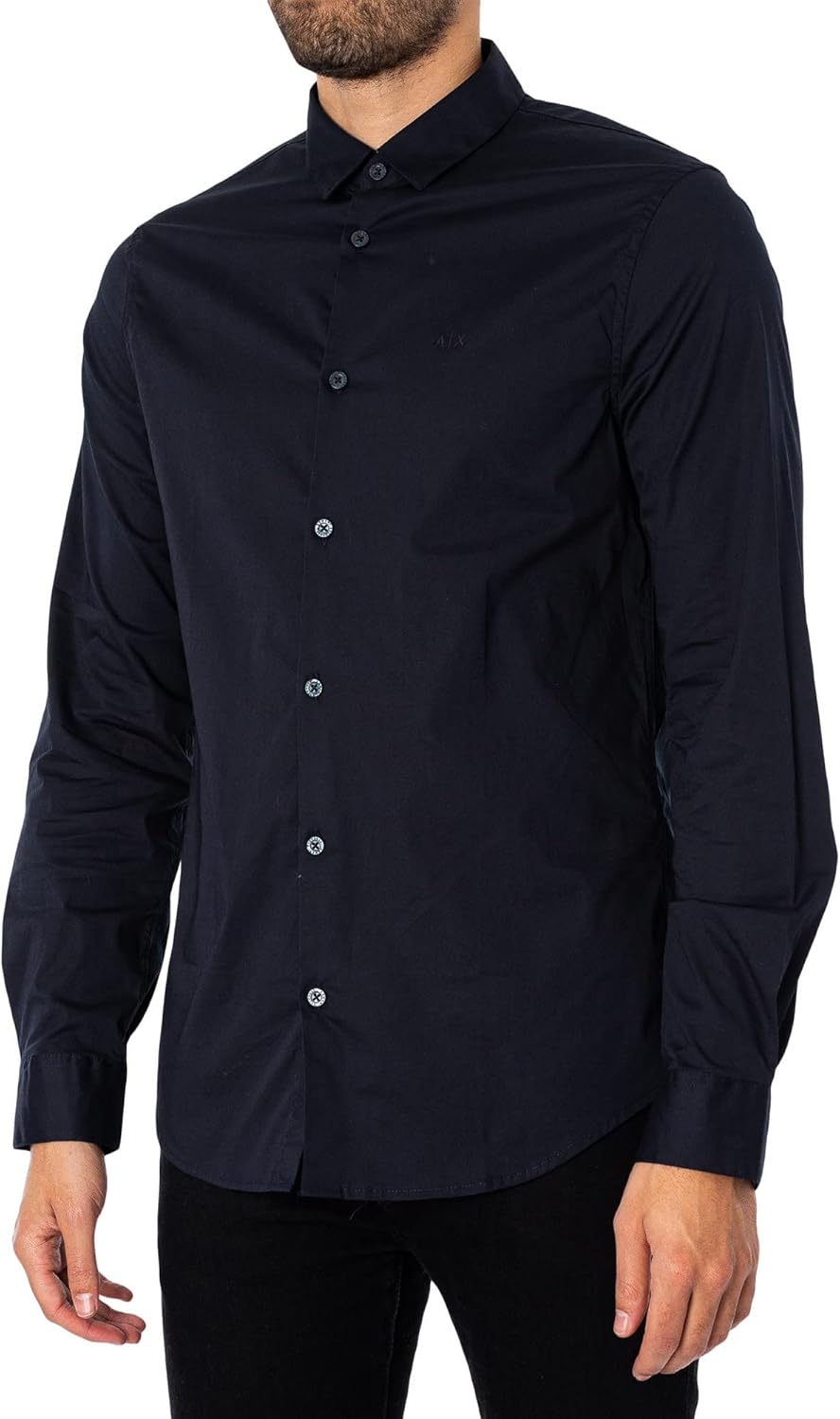 Armani Exchange Mens Stretch Poplin Button Down Shirt - Image 2