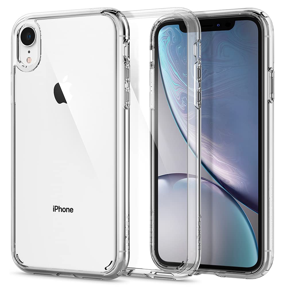Spigen Smartphone Case, Clear, Shock Resistant, US Military MIL Standard Acquired, Ultra Hybrid