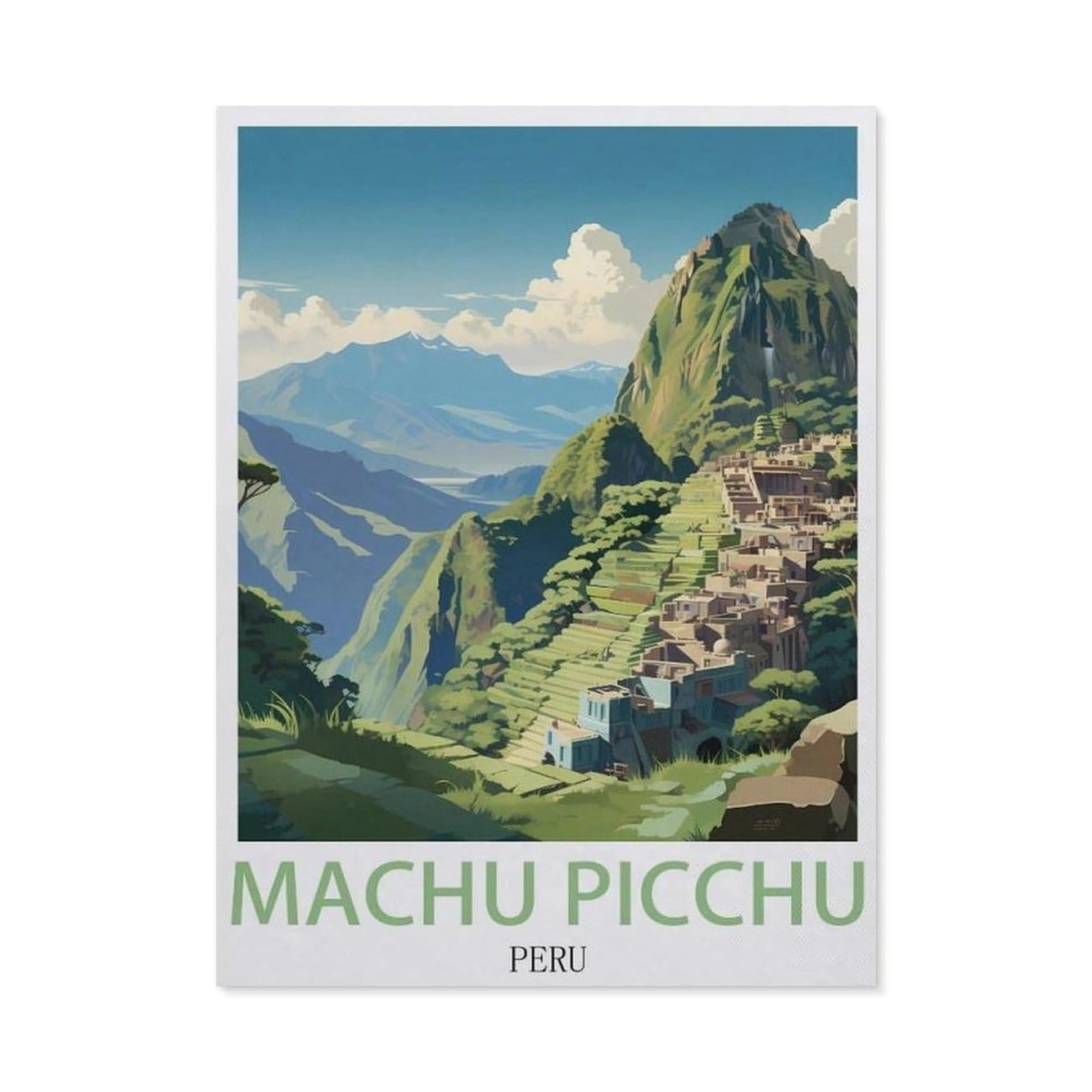 Metal Tin Sign，Machu Picchu Peru(20x30cm）