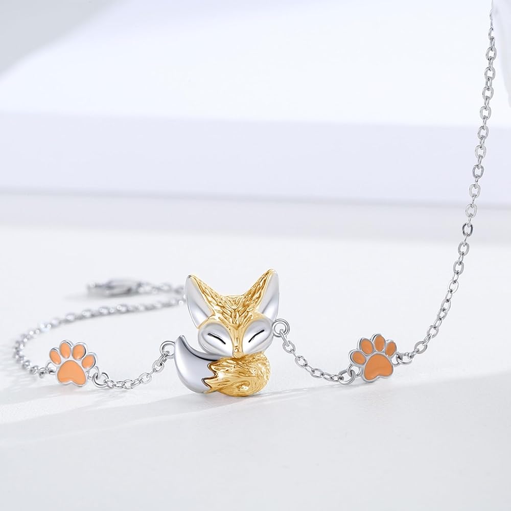 Amazon.com: CUOKA MIRACLE Fox Bracelet for Women 925 Sterling
