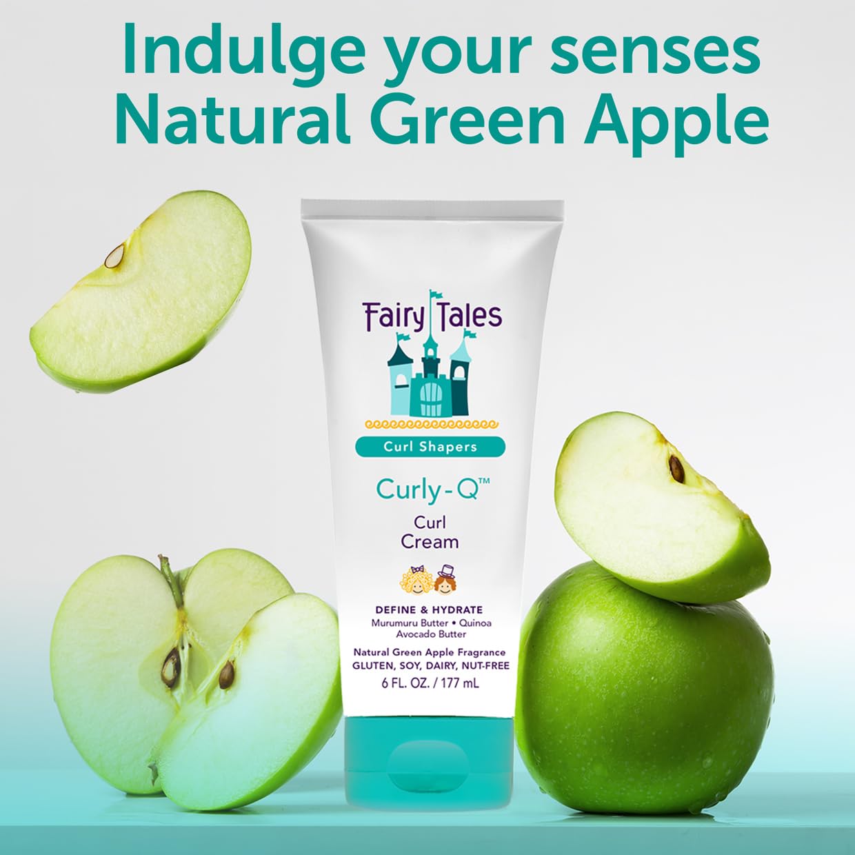 Fairy Tales Curly Q Kids Curl Cream – Lightweight Curl Crème for Curly and Wavy Hair Kids - Paraben, Sulfate, Gluten and Nut Free - 6 oz