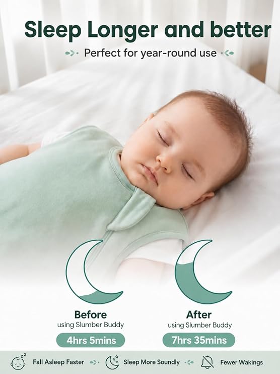 Baby Bamboo Sleep Sack, 70% Rayon Made from Bamboo 30% Cotton 1.0 TOG Infant Wearable Blanket