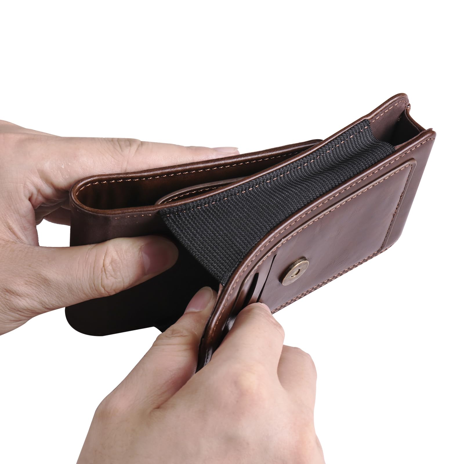 Pionowa saszetka na telefon komórkowy ze skóry PU, etui na telefon komórkowy, kompatybilne z iPhone 16 15 Pro Max, Samsung Galaxy A14, A16, A05s, M35, S24, Ultra Blackview Wave 8C, 6C, OUKITEL