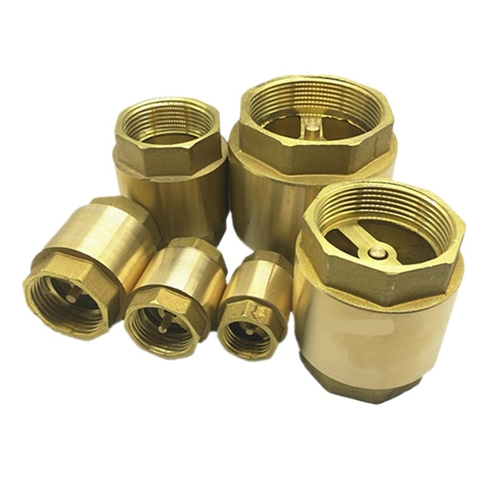 Dkgnyxnplj 1/2 Brass Check Valve In-Line Spring For Water Control " 3/4" " 2" -" -3/4" Dn5 Dn20 Dn25 Dn3 Dn40 Dn50(")