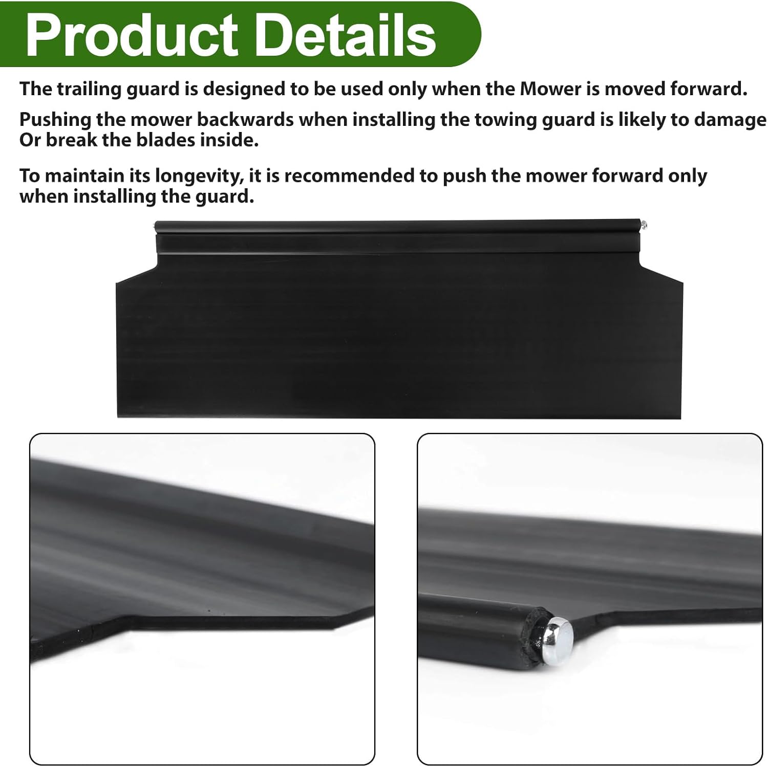 06761-VH7-306 Rear Trail Shield for Ho-nda Lawn Mowers - Fits HRX217 HRX217K1 HRX217K2 HRX217K3 HRX217K6 Model Replaces Part Number 06761-VH7-305