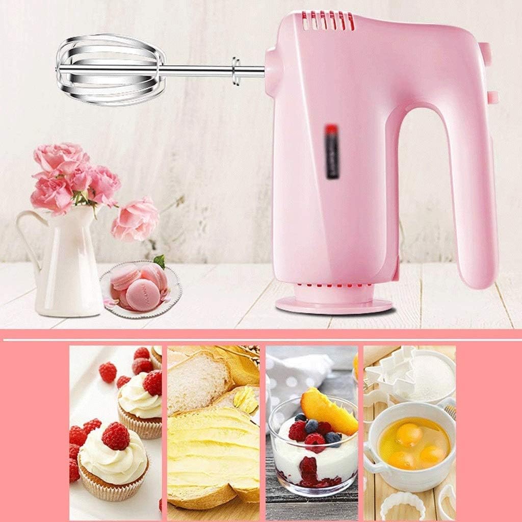 Hand Mixer, Electric Handheld Mixer with 5 Speed and Button, Includes Sturdy Beaters and Dough Hooks