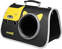 Bolsa de Transporte para Cães e Gatos Pequenos - Modelo Ventilado com Janela Respirável, Alça Ajustável e Design Confortável - Ideal para Viagens, Passeios e Consultas Veterinárias