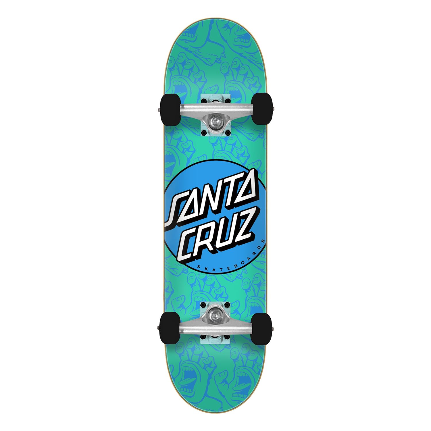 Santa Cruz Other Dot Hands Mini 7 75in x 30 00in Skateboard Complete