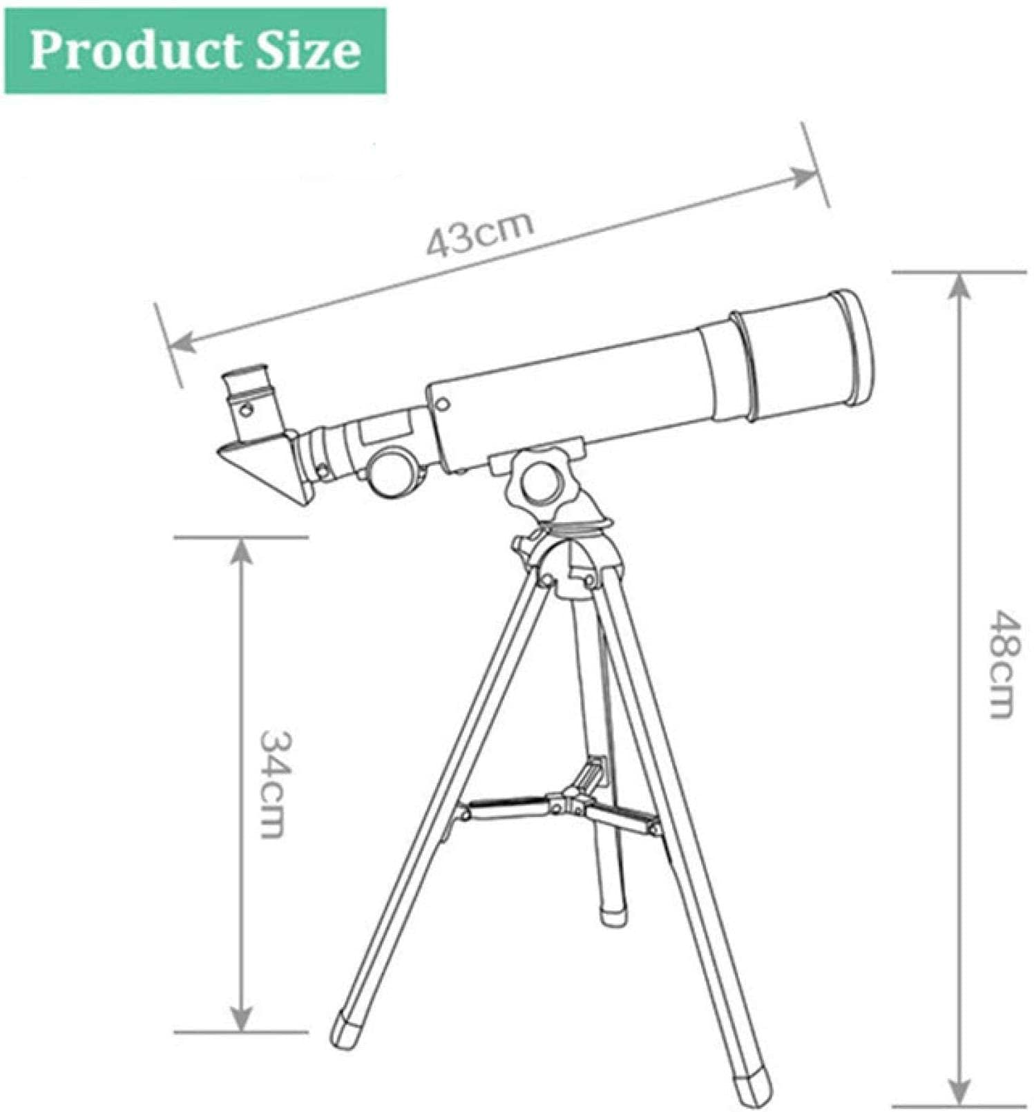 Profesjonalny teleskop astronomiczny ze statywem. Zewnętrzny monokularowy teleskop zmiennoogniskowy do oglądania fragmentów gwiazd księżycowych