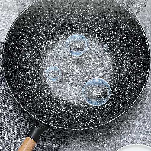 Wok antiadherente con recubrimiento de granito 13.4 in miniatura 5