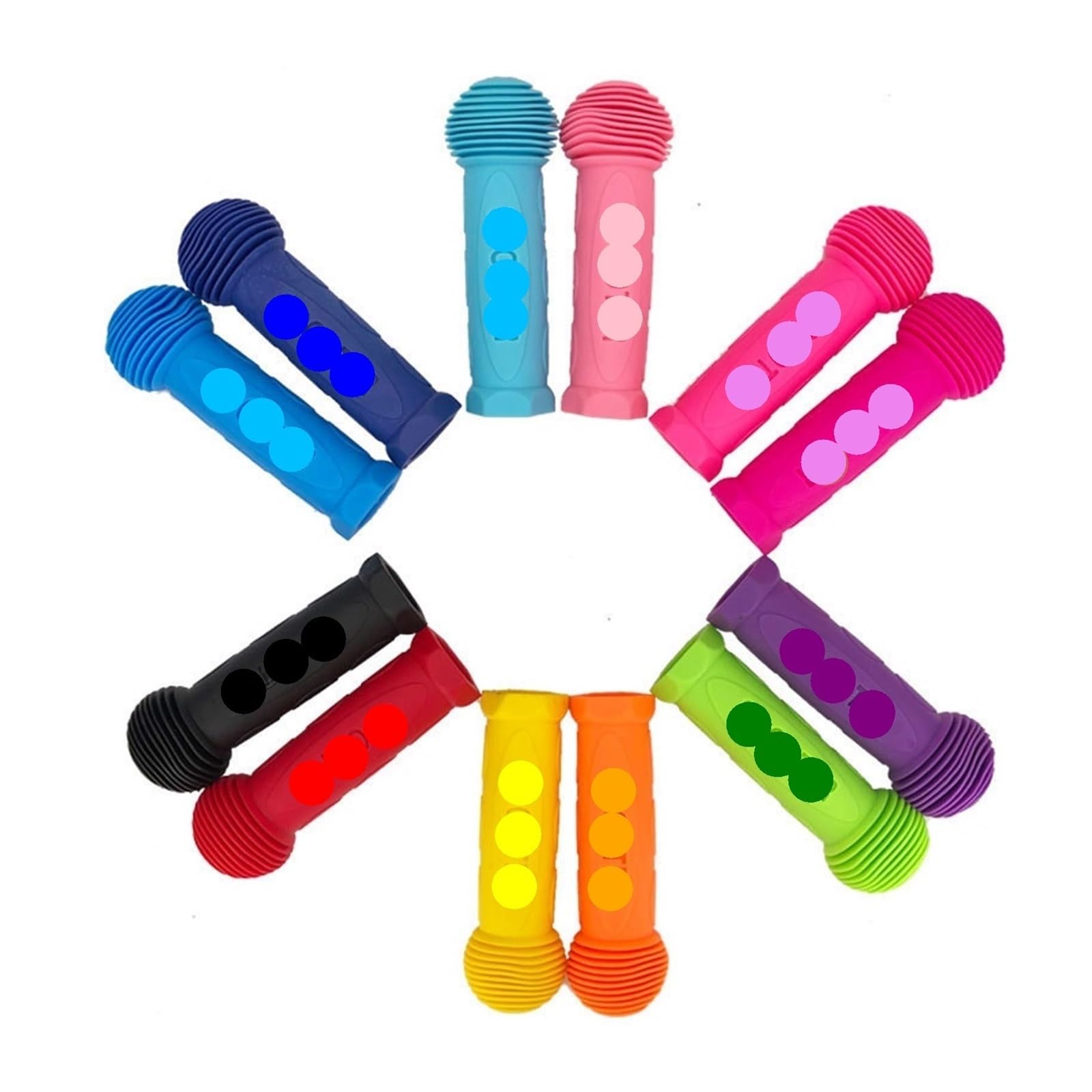 Motorradlenkergriffe Gummi Grip Fahrrad Griff Bar Griffe Abdeckung Anti-Slip Dreirad Skateboard Roller Lenker Für Kinder Radfahren