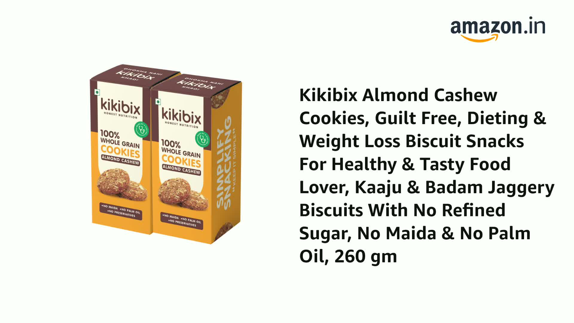 Kikbix Millet Choco Bliss & Coffee Whole grain Cookies, Healthy