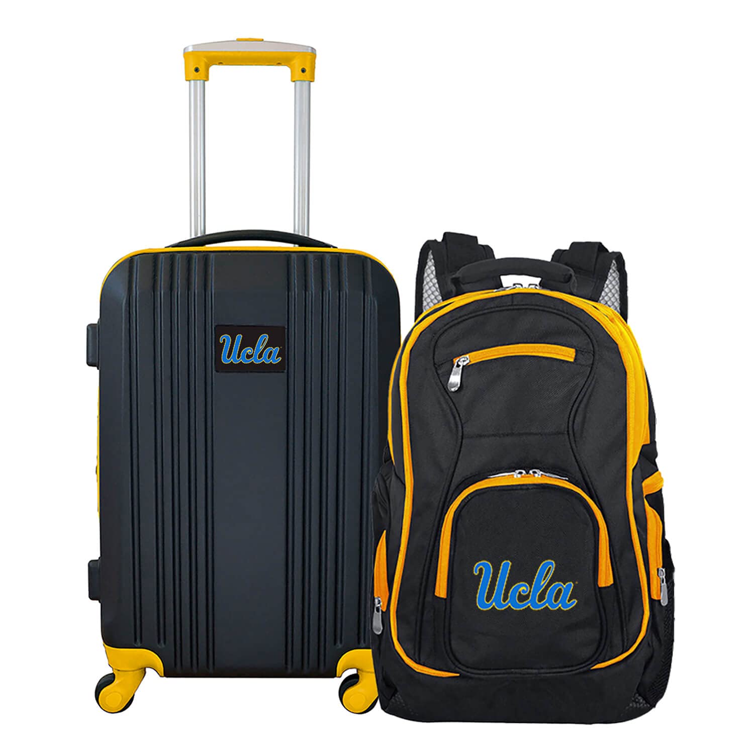 Denco University of California Los Angeles Bruins 2-Piece Luggage Set, Includes 21-inch Two-Tone Hardcase Spinner and 19