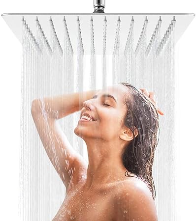 AWARA 8 Inch Rain Shower Head Polished Chrome