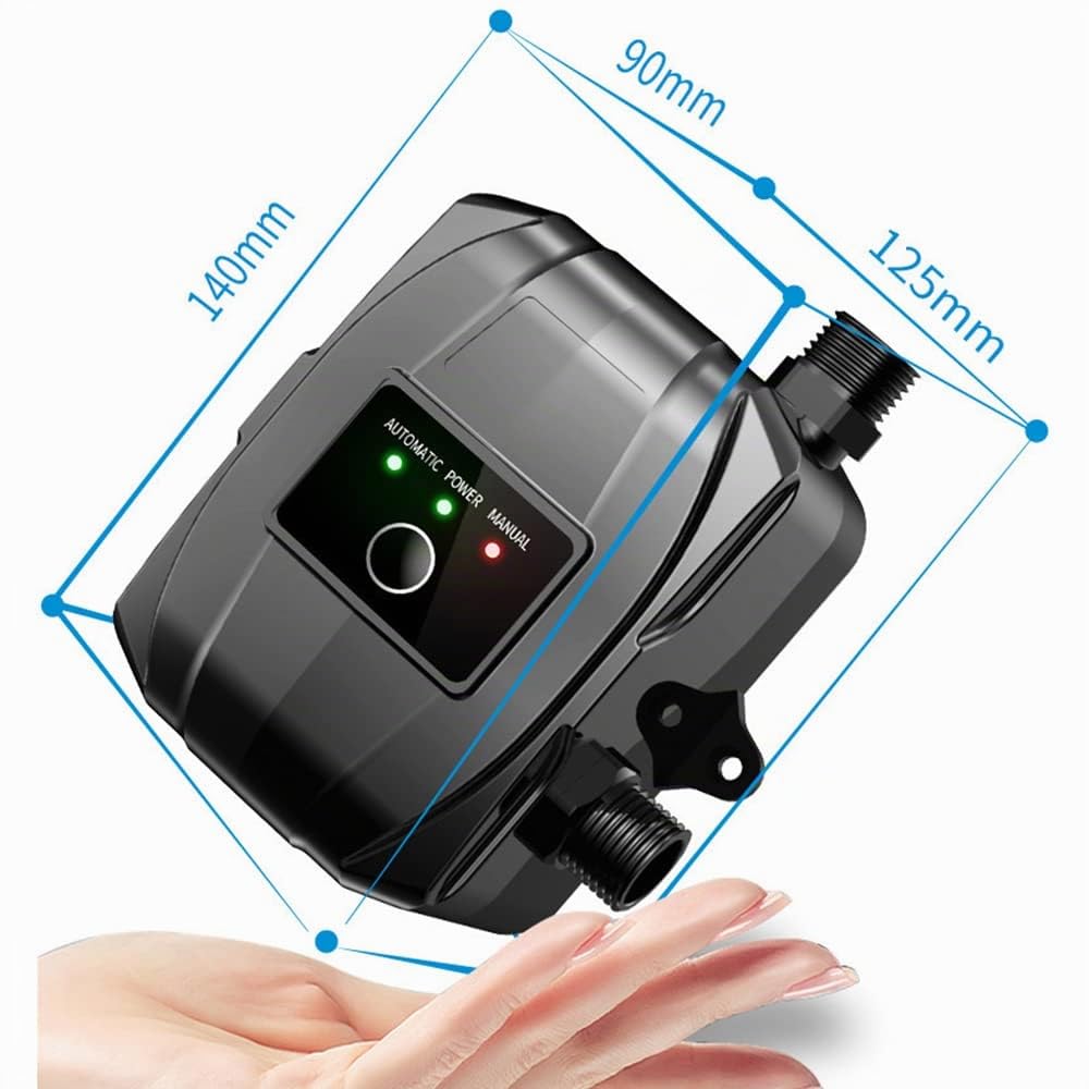 Pompa di aumento della pressione, 24 V, pompa di aumento dell'acqua domestica, 150 W, automatica, mini pompa da doccia con accessori di installazione per acqua corrente, bagno, doccia