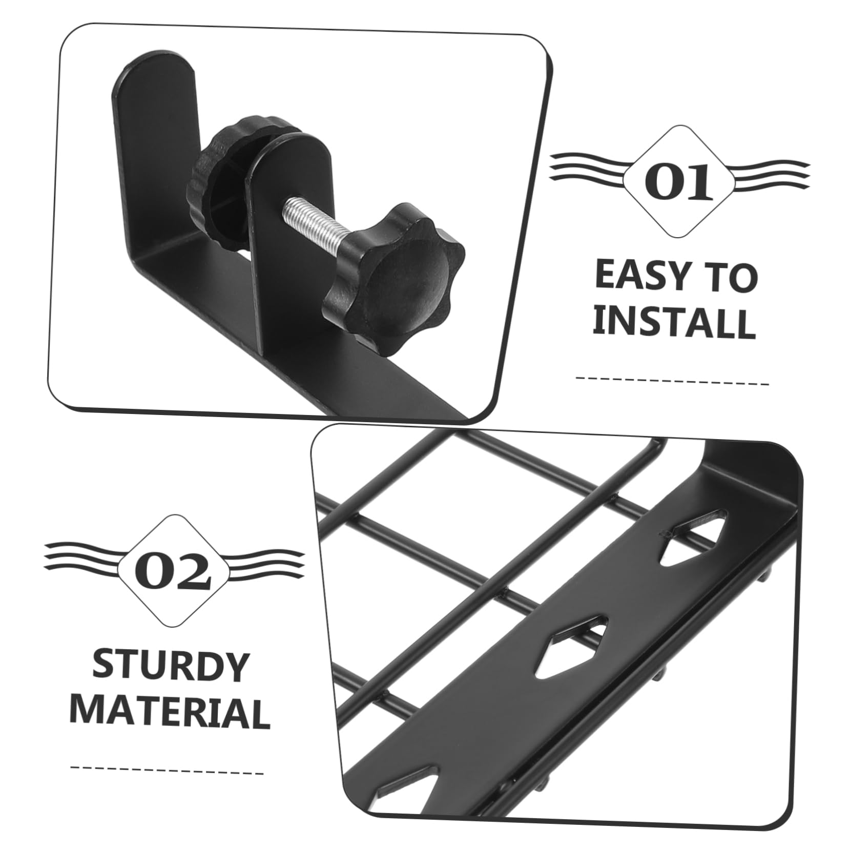 Gadpiparty Organizador Cables sin Taladro Ordenador Debajo del Escritorio, Bandeja de Gestión de Cables Hierro, Gran Capacidad para Oficina y Gaming