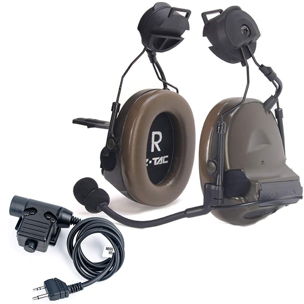 【Z-TAC Official Store】 ZTactical zComta II TacticalHeadset (Z041-FG) + Rotatable Adapter for Fast (Z